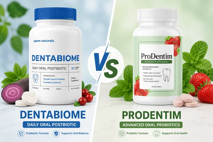 dentabiome vs prodentim oral health supplement comparison